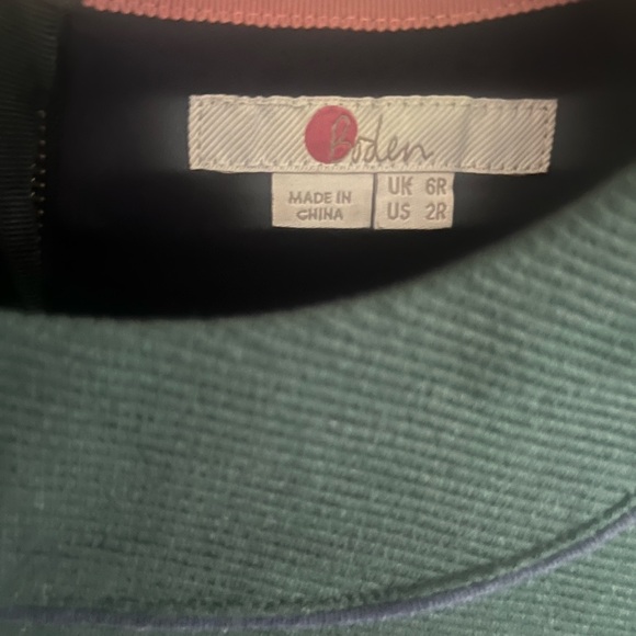 Biden Mia Ottoman‎ Green Midi Sheath Dress Women’s Sz 2 Classic Preppy Academia - Picture 14 of 14